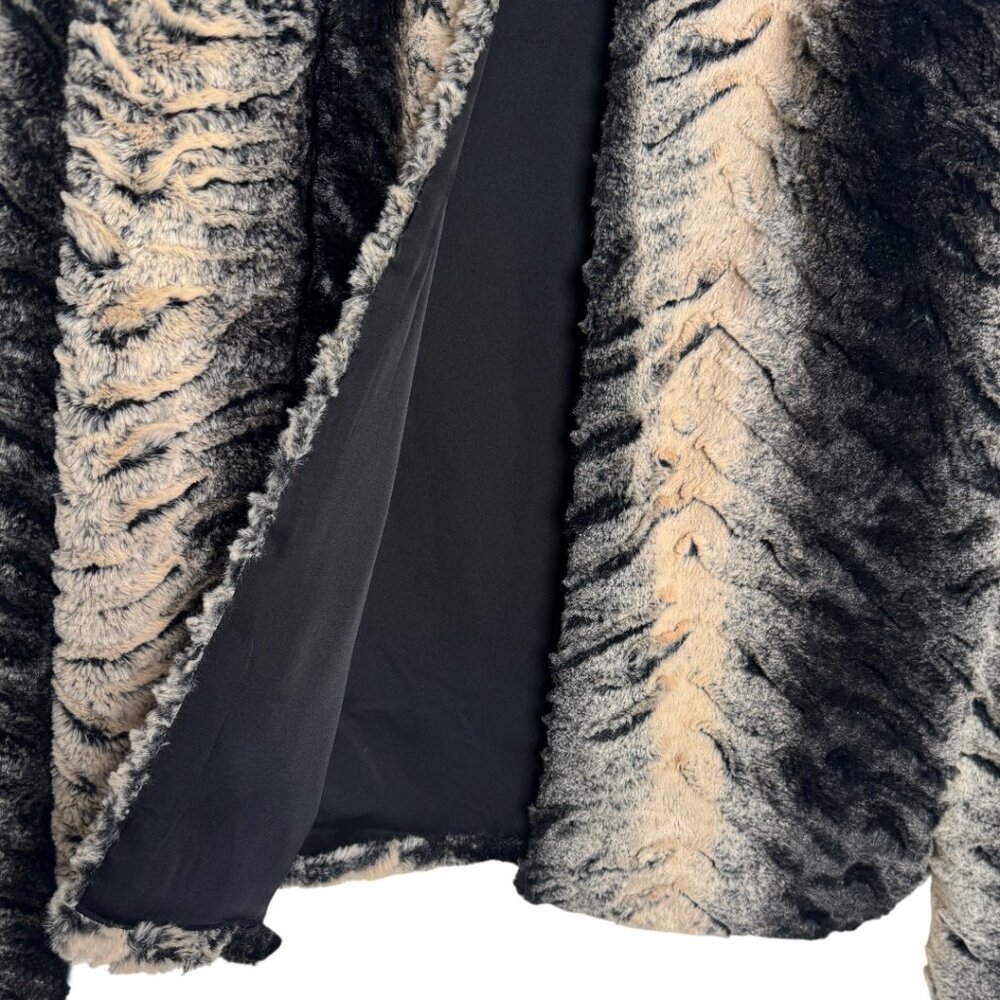 BAND OF GYPSIES SOFT FAUX FUR JACKET BOHO FESTIVAL INDIE SLEEZE STREET LUX M - Picture 2 of 7